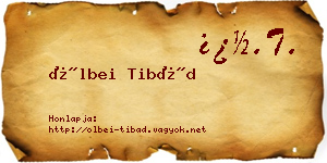 Ölbei Tibád névjegykártya